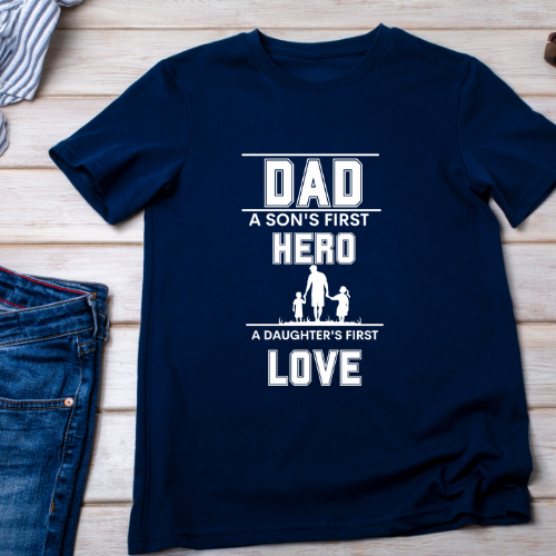 💙 DAD – A Son's First Hero 💪 A Daughter's First Love 💖💙