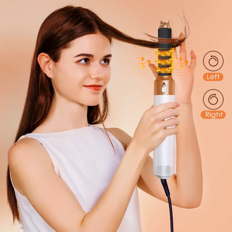 5in1  Low Noise Hair Styler  Professional  Hair Curling Straightening  Hair Drying  Hot Air Brushes 1000W